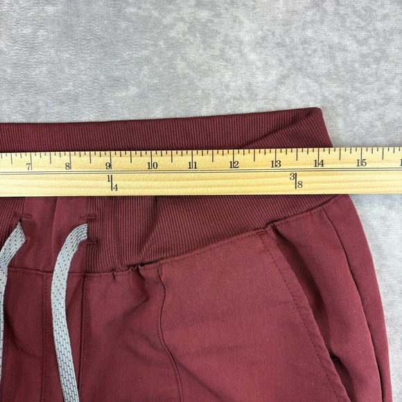Fabletics Scrub Pants Womens M Regular Red Maroon On Call 29" Inseam - Picture 2 of 8